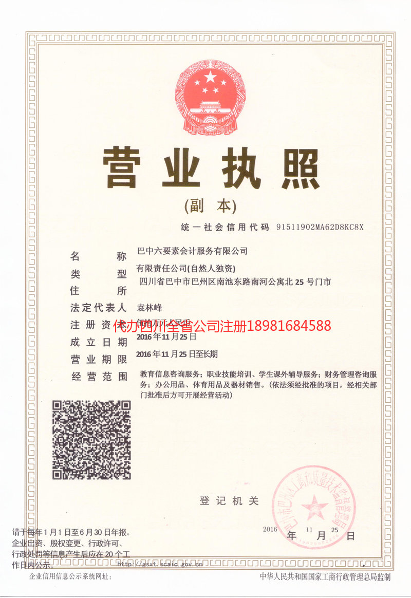 蓬溪蓬溪六要素会计服务有限公司